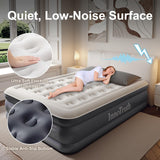 InnoTruth Air Mattress Queen with Built in Pump, Inflatable Mattress Blow up Mattress, Family Choice Award Winner, 18" Colchones Inflables Foldable Air Bed for Guest & Home, Ideal for Camping, 650lbs
