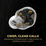 True Wireless Bluetooth Earbuds with Advanced Noise Cancelling, 3 Device Multipoint Connectivity (Black) Technics