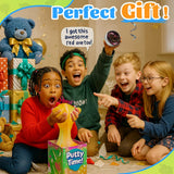 WATERELF 4Pc Transparent Putty Slime for Kids, Fidget Sensory Artistic Therapy Putty Toys for Boys Girls Adults, Stress Relief Non-Sticky - Each 3.11 Inch 3.2 Oz