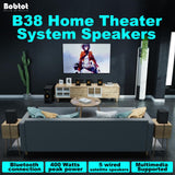 Bobtot Home Theater System Small 4" Subwoofer 200W 5.1/2.1 Channel Surround Sound System with ARC Optical Bluetooth Input