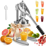 Manual Juicer, Sopito Effortless Citrus Squeezer Professional Safety Stainless Steel Hand Press Juicer, Ideal for Extracting Juice