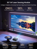 Smart 4K Projector with Certified Apps,GTV,WIFI6&Bluetooth,2400ANSI Lumen Ultra HD Daytime Projector,ToF Auto Focus,DB Audio,HDR10,NFC,HDMI ARC,1.26 Throw Ratio for Home Theater Outdoor Movie