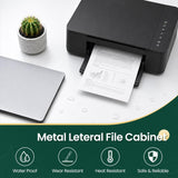 4 Drawer Lateral File Cabinet, Metal Filing Cabinet for Home Office, White