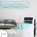 Shinco 10,000 BTU Portable Air Conditioner, Portable AC Unit with Built-in Cool, Dehumidifier & Fan Modes for Room up to 400 sq.ft, RC, Wi-Fi Enabled, 24 Hour Timer, Window Kit