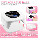 Rechargeable UV LED Nail Lamp, SKYUV Cordless Nail Dryer for Gel Polish, UV Nail Lamp with 4 Timers Setting and LED Touch Screen, Professional Curing Lamp Light with 30 Beads for Salon and Home ﻿