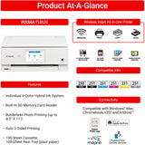 Canon PIXMA TS8820 Wireless All-in-One Inkjet Printer | Print Copy Scan | High-Resolution Photo Color Output for Home Office
