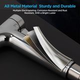 Handheld Bidet Sprayer for Toilet, Adjustable Pressure Feminine Wash - Stainless Steel Easy Install Hand Held Shattaf Spray Hose with Shut-Off Valve, Perfect as Diaper Sprayer, Postpartum Care