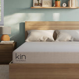 Kin By Tuft & Needle Medium Firm 10" Adaptive Foam Queen Mattress in a Box, Cooling Pressure Relief, Balanced Support, 100 Night Trial, Fiberglass-Free, CertiPUR-US, 10-Year Limited Warranty