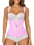 SHAPERX Waist Trainer Corset for Women Tummy Control Sport Girdle Hourglass Waist Cincher Body Shaper with Steel Boned,SZ7293-Pink-3XL