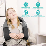 Neck Massager, Portable Electric Shiatsu Back Massage Device with Heat, Deep Tissue 3D Kneading Pillow for Muscle Pain Relief Medcursor