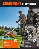 Upgraded Gas Weed Eater, 52CC Weed Wacker Gas Powered, 2-Cycle Engine String Trimmer Easy Start Comfortable Handle and Double Shoulder Straps for Garden Lawn Edge Trimming