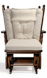 Wingback Rocking Chair Cushion with Neck Pillow High-Density Foam Indoor Rocker Pads with Non-Slip Bottom