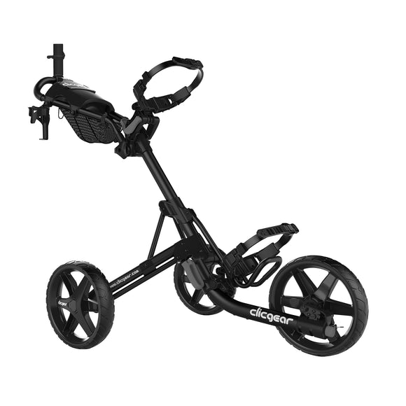 Clicgear Model 4.0 Golf Push Cart, 3-Wheel Foldable Walking Golf Cart (Black) Clicgear
