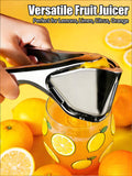 iStarcas Lemon Squeezer, Stainless Steel Lemon Juicer, Hand Juicer, Manual Citrus Squeezer, Handheld Squeeze Lemons Citrus Lime Orange (Silver)