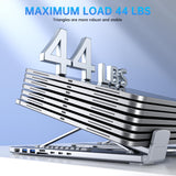 Laptop Docking Station Stand, 8 in 1 USB C Hub HDMI Portable Laptop Stand with USB Ports, USB