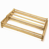 HOME IT Wooden Clothes Drying Rack for Laundry - Collapsible Folding Bamboo Laundry Drying Rack for Drying Clothes - Heavy Duty Pre Assembled