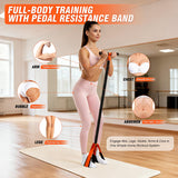 UZTUGG Upgrade Pedal Resistance Band with Handles, Exercise Band for Women, Sit Up Equipment for Full Body Training, Core, ABS, Legs, Glutes, Arms, Pilates