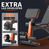 XCHIEF Adjustable Weight Bench - 1000LBS Capacity Heavy Duty Foldable Workout Bench for Full Body Exercise, Flat/Incline/Decline, Bench Press for Home Gym with Preacher Pad & Leg Extension