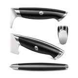 Swedish Powder Steel Forged, 17-Piece Knife Block Set, Walnut, Black Cangshan