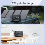 100W Portable Power Station, 96Wh Small Generator 30000mAh LiFePO4 Battery with USB C Fast Charging for Laptop, Outdoor Camping Portable Power bank for RV Home Office Emergency Power Supply