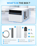 Manastin 10,000 BTU U Shaped Window Air Conditioner - Cools 450 Sq Ft, Energy-saving Window AC Units with Open Window Flexibility Easy to Install, Remote Control