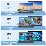 MNN 15.6" FHD 60Hz Portable Monitor USB-C HDMI IPS HDR Gaming Laptop