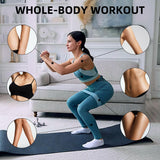Resistance Loop Exercise Bands for Home Fitness, Yoga Pilates, Stretching, Strength Training, and Physical Therapy - Elastic Bands Set Workout Bands for Women&Men - Colorful WSAKOUE