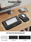 3-in-1 Ergonomic Keyboard Stand with Wrist Rest & Mouse Pad Set, Black