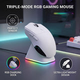Luocute Wireless Gaming Mouse with Sensor Triple Mode (White)