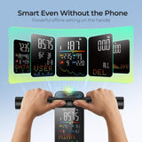 RunStar Smart Scale for Body Weight, 8 Electrodes High Precision Digital Bathroom Scale with Set Functions Handle, Body Composition Scale for Over 50 Metrics, 400lbs, Blue-Black