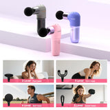 HEYCHY Super Mini Massage Gun, Deep Tissues Percussion Muscle Massager, Compact Sports Travel Massage Gun, Portable Massager Gun for her him, Pink