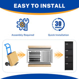 BYNSOE 4 Drawer File Cabinet with Lock Metal Vertical File Cabinet Office Home Vertical File Cabinet for A4 Legal/Letter Size Narrow File Cabinet Locked,Assembly Required
