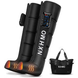 NXHMO Cordless Leg Air Compression Massager with Heat for Circulation and Pain Relief,Sequential Compression Boot for Athletes (L Size)