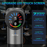 TOLOCO Massage Gun, Deep Tissue Back Massage for Athletes for Pain Relief, Percussion Massager with 10 Massages Heads & Silent Brushless Motor, Valentines Day Gifts for Him Her, Carbon