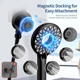 KAIYING Dual Shower Heads with Handheld Spray Combo, Magnetic Filtered Showerhead, Bathroom High Pressure Rainfall Shower Head and Handle Set with Filter for Hard Water, 79" Long Hose (Matte Black)