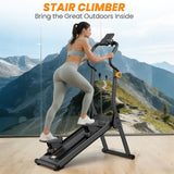 YCCHENG Magnetic Stair Stepper, 16-Level Resistance Vertical Climber