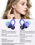 Clip On Open Ear Earbuds,Wireless Earbuds with Makeup Mirror Charging Case