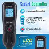 SLOTHMORE Leg Massager for Circulation and Pain Relief, Air Compression Foot Massage with 3 Heat Levels 4 Modes, 4-in-1 Foot Calf Knee & Thigh, Knee Heating Therapy, Gift for Mom Dad
