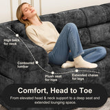 Modular Sectional Sofa Cloud Couch, No Assembly Sleeper Sofa Bed Boneless