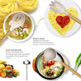 Silicone Cooking Utensils Set - 446°F Heat Resistant Silicone Kitchen Utensils for Cooking,Kitchen Utensil Spatula Set (Khaki) oannao