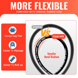 YAMATIC Long Pressure Washer Gun and Hose Kit, Rubber 50 FT Steel Braided Power Washer Hose with 3/8" Swivel Quick Connect & M22 Adapters Replacement for Troy Bilt Ryobi Simpson Craftsman, 4000 PSI