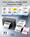 Phomemo Bluetooth Shipping Label Printer,241BT Label Printer & 20Pcs Labels