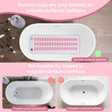 SHUIMEIYAN Electric Bubble Massage Mat Portable Massage for Bathtub Bubble Bath Mat Tub Spa Massager with Pillow -Upgraded Suction Cup with Remote Control （ 44.9" x 16.9"Pink）