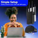 WiFi Extender Signal Booster for Home, 15000sq.ft Wireless Internet Repeater