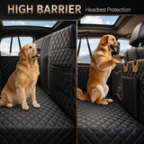 High Barrier Dog Car Seat Cover,Waterproof Back Seat Extender for Dogs,Car Seat Protector,Car Seat Cover Hard Bottom Holds 500 lbs,600D Nonslip Dog Hammock,Pet Car Bed for Cars,SUVs, Small Trucks