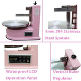 FYLFANYAN Electric Machine for Decorating Cakes, Electric Machine for Smear for Cakes, Commercial Machine to Decorate Cakes with Electronic Control Panel for 4 to 16 Inches, 60 W ~/