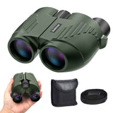 20X25 Compact Binoculars for Adults and Kids,Large Eyepiece Waterproof Binocular，Easy Focus Small Binoculars for Bird Watching,Hiking and Concert, Green Rodcirant