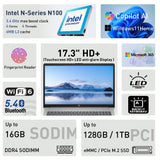HP 17.3" Touchscreen Laptop w/Microsoft 365, 16GB RAM, 1TB SSD+128GB UFS