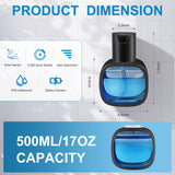 Gotofine Automatic Foaming Soap Dispenser with 500ml/17oz Capacity, Touchless Soap Dispenser with 4 Level Adjustable, Rechargeable, Wall-Mounted, Waterproof for Kitchen, Bathroom, Hotel, Restaurant