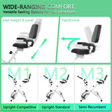 BARWING Folding Exercise Bike, Foldable Upright Stationary Bike for Home Gym, Indoor Cycling Bike with 16-Level Adjustable Magnetic Resistance, 6.6 LBS Flywheel, 350LB Capacity, with APP